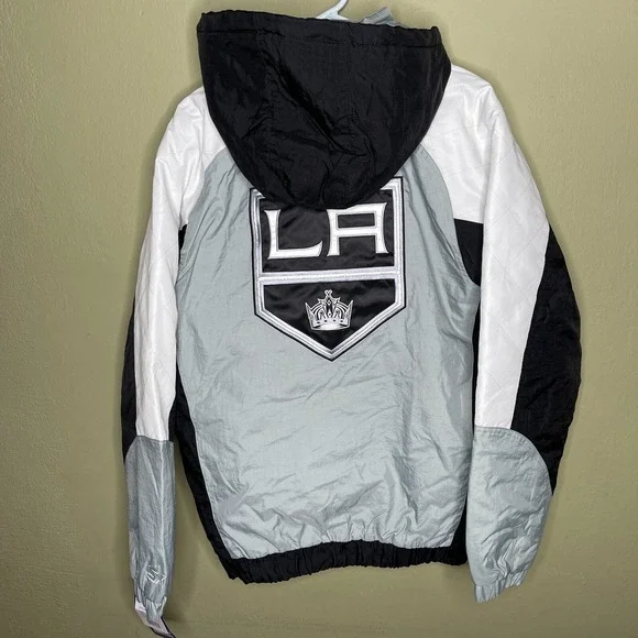 New Starter Los Angeles Kings Pullover Jacket Mens Size Large Rare NHL Hockey LA - Picture 6 of 9